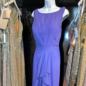 Elegant Purple Sleeveless Dress Kenneth Winston 5345L